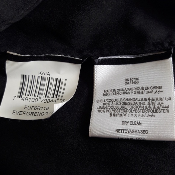 SiLK BCBGMaxAzria Green Dress Kaia Intricate Lattice Neckline Strappy Lined M - Picture 7 of 7